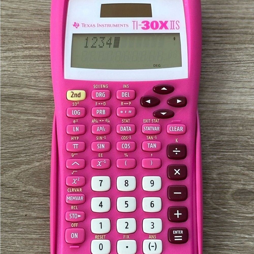 Texas Instruments TI-30X IIS Pink Scientific Calculator - Picture 2 of 4